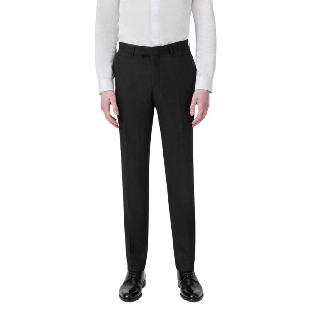 Twisted Tailor Mens Kingdon Slim Tuxedo Trousers / Black